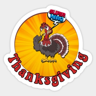 Super hero turkey Sticker